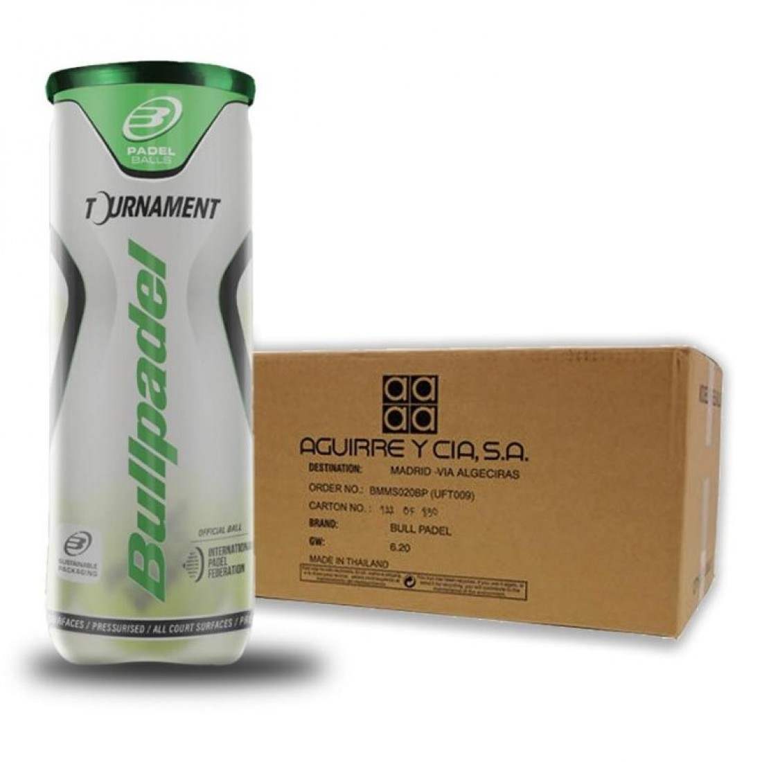 Bolas Bullpadel Tournament ProCajon 72 Pelotas - 24 Botes de 3 uds - Imagen 67